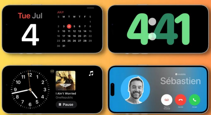 九台苹果手机维修分享iOS17横屏充电待机显示有什么好处 