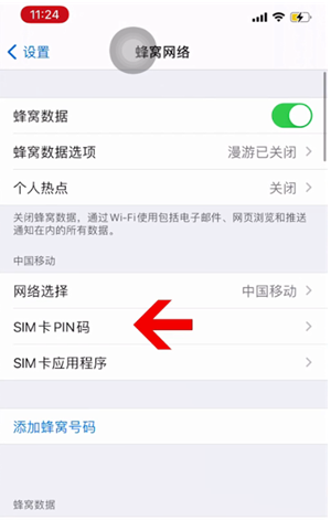 九台苹果14维修网分享如何给iPhone14的SIM卡设置密码 